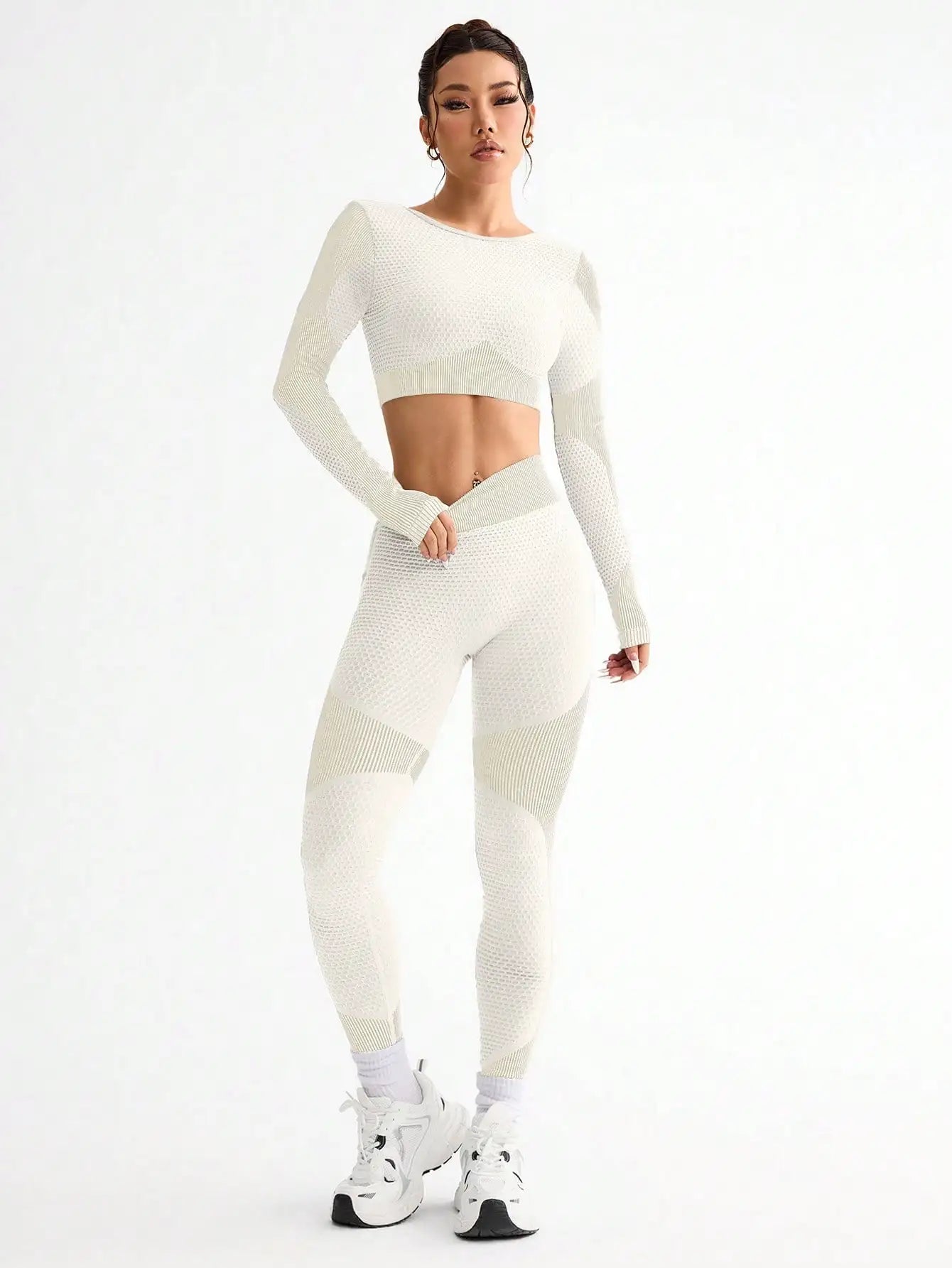 Aka white women fitness set