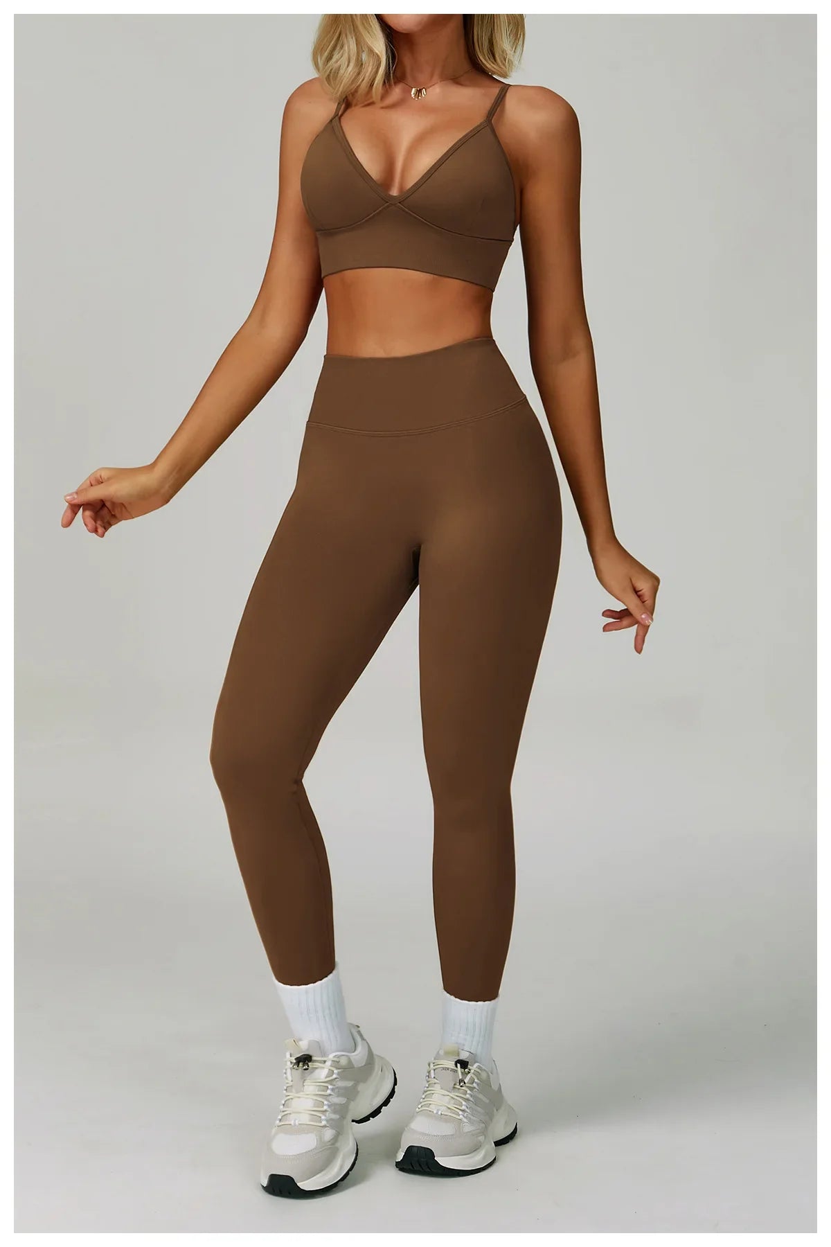 Aud brown women fitness set