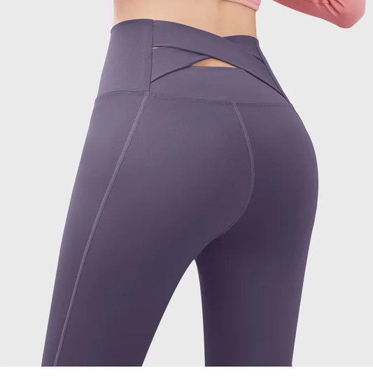 Pantalons de Pilates dos croisé