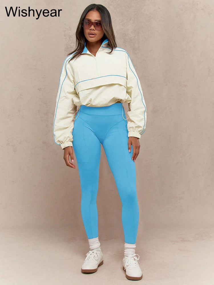 Ally blue women fitness set.