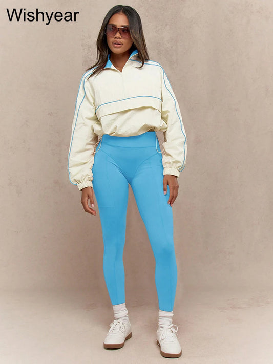 Ally blue women fitness set.