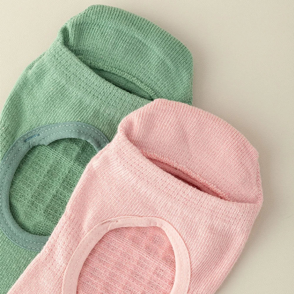 Chaussettes de Pilates respirantes  à cinq doigts