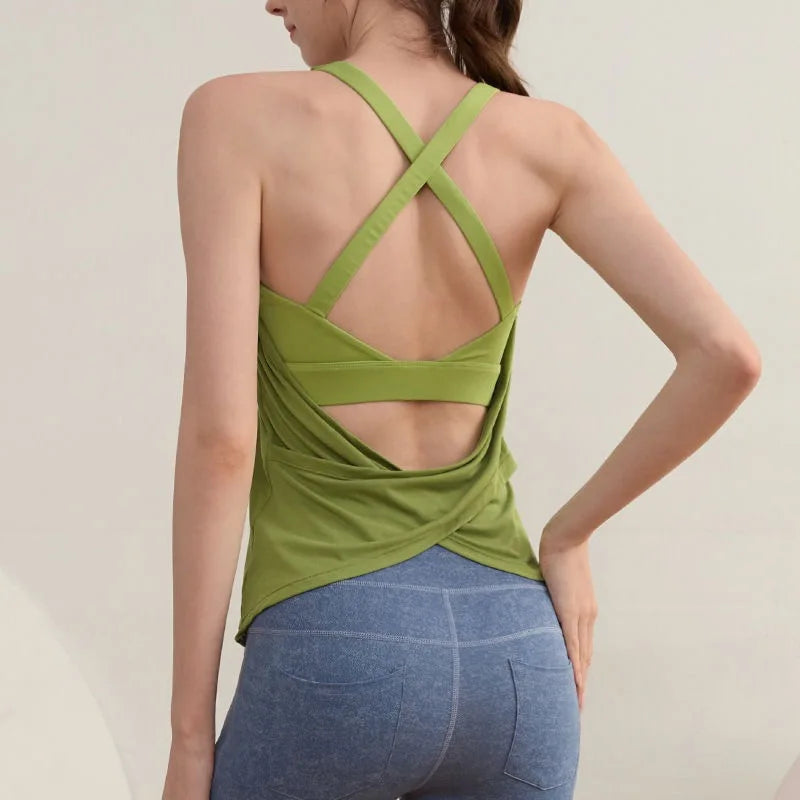 Set de Pilates Alicia Deux Pièces - Brassière à Coussinets & top