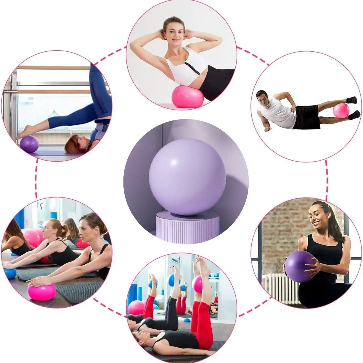 Balle de Pilates Balle d'exercice compacte