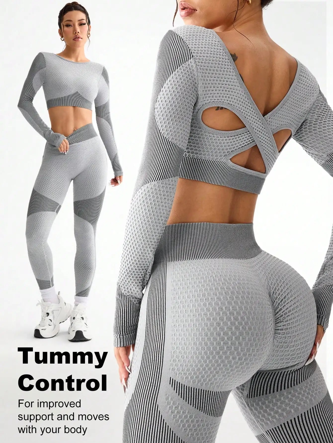 Aka grey women fitness set