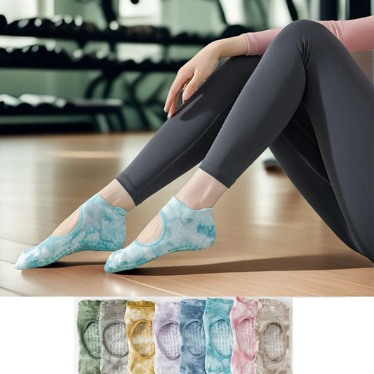 chaussettes de Pilates tie & dye