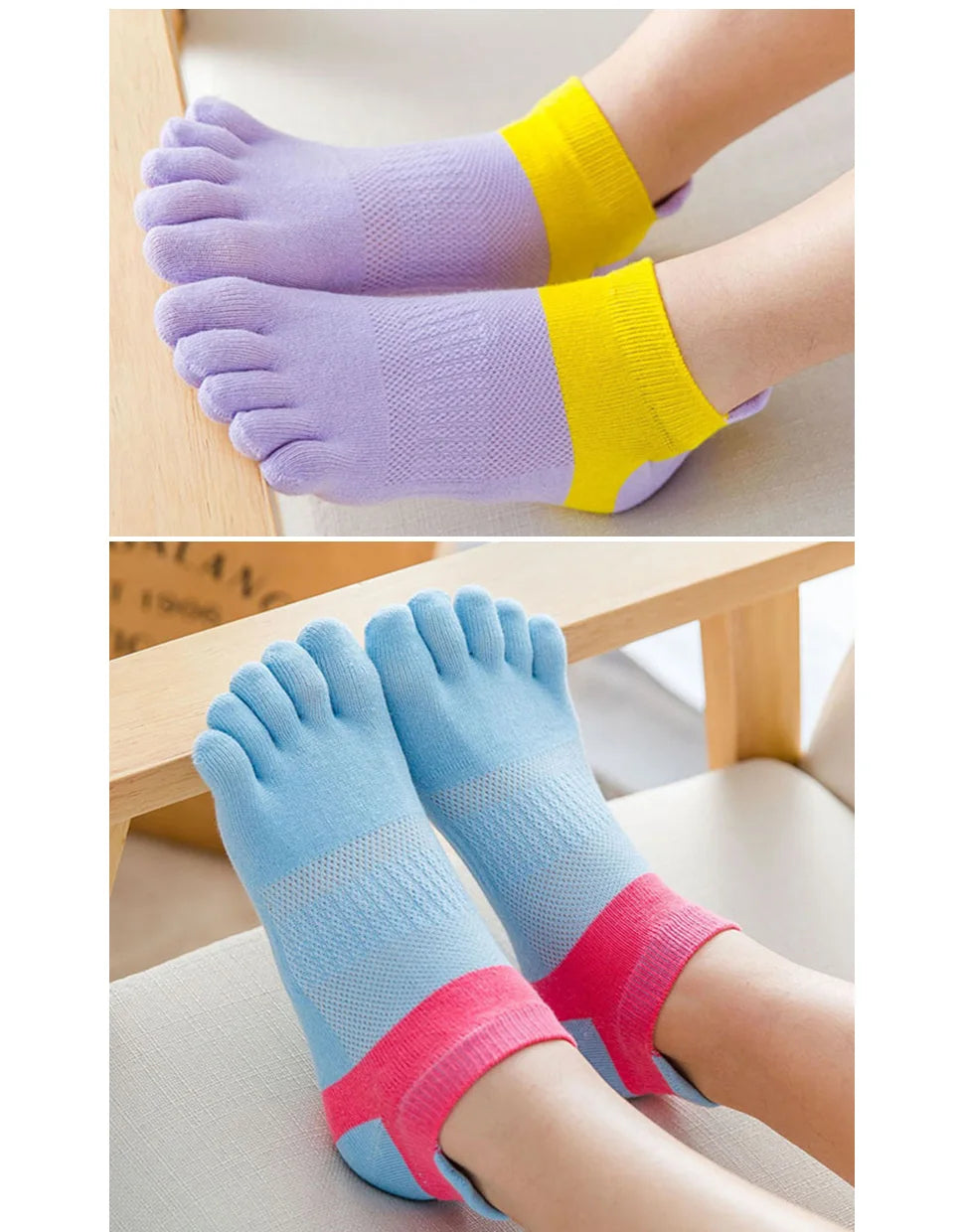 Chaussettes de Sport respirantes 5 doigts