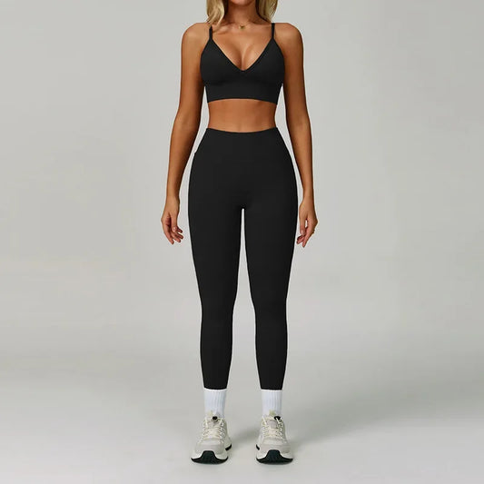 Aud  black women fitness set