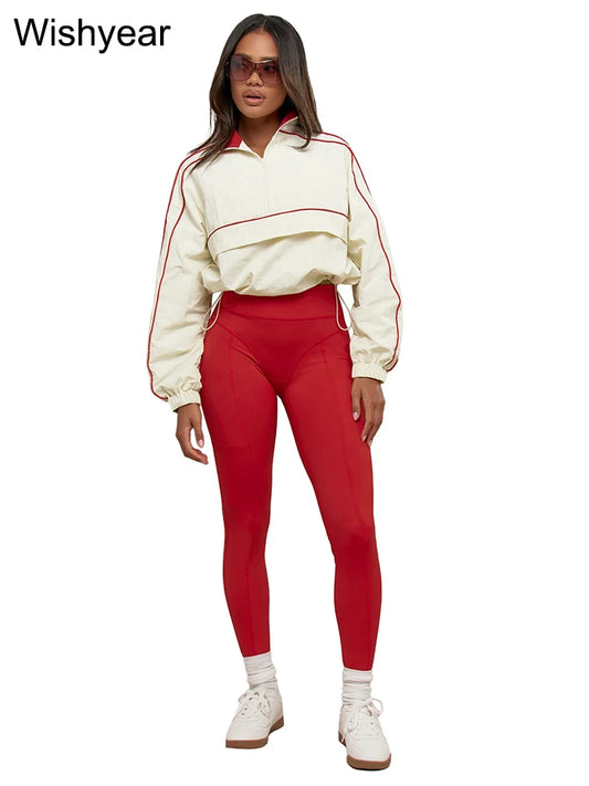 Ally red women fitness set.