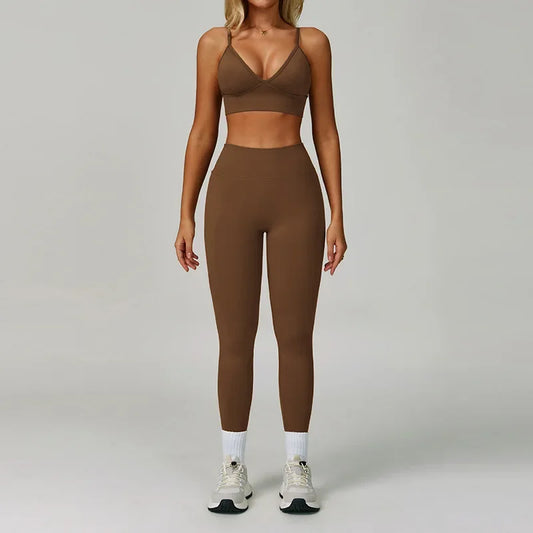 Aud brown women fitness set