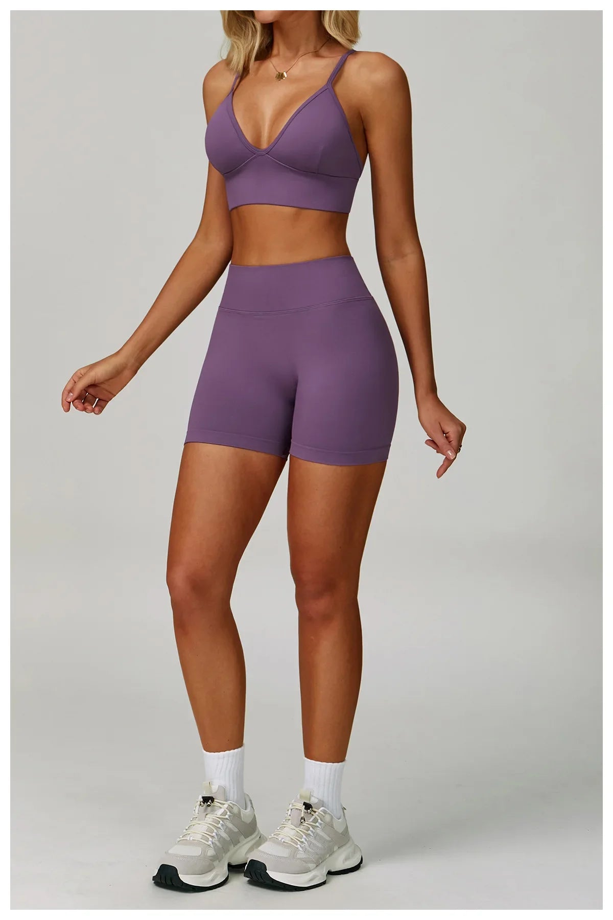 Aud purple women fitness set