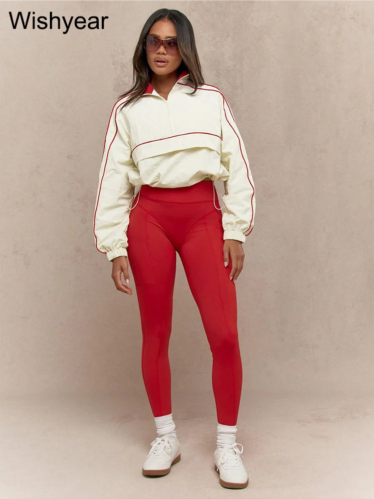 Ally red women fitness set.